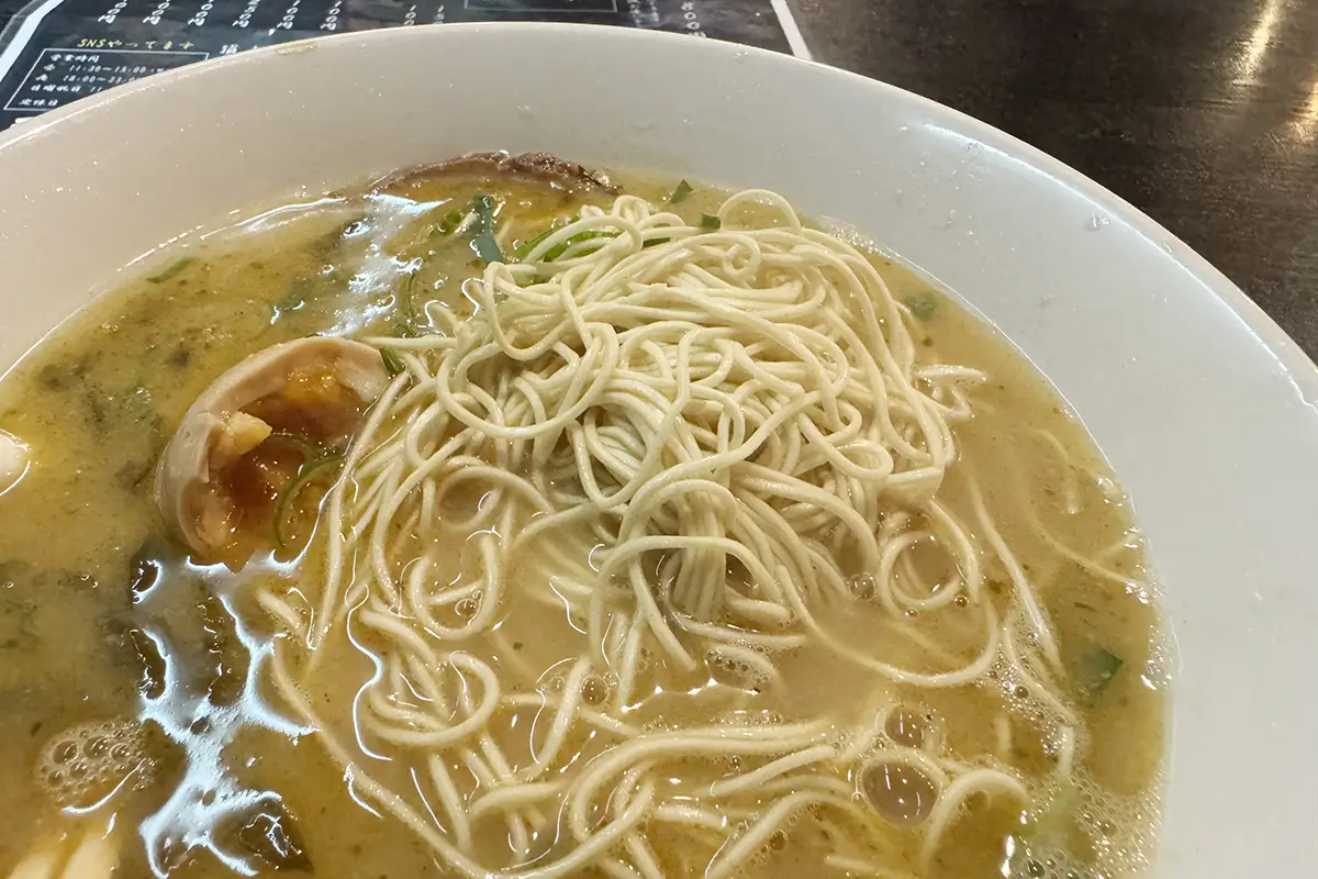 ラーメンたつや　ラーメン　替え玉