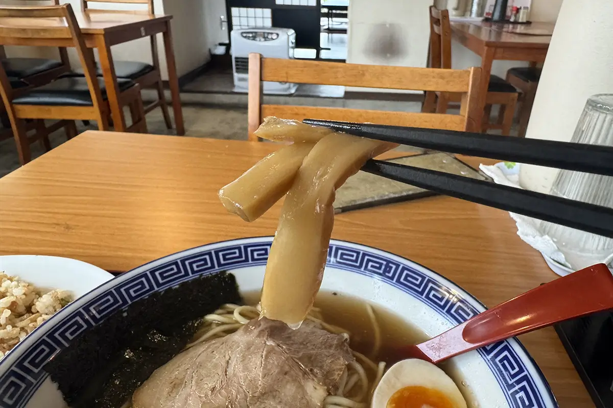 天狗 中華そば メンマ