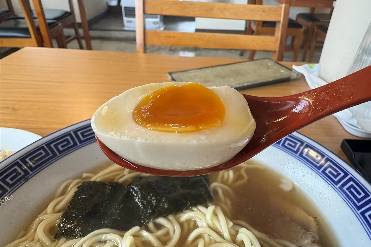 天狗 中華そば 煮玉子