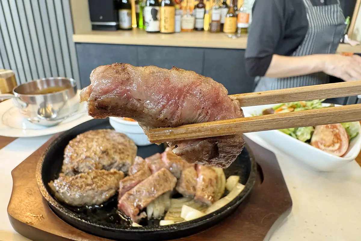 GYU-YA VILLA GYU-YAハンバーグ&氷見牛サーロインステーキコンボ 氷見牛サーロインステーキ