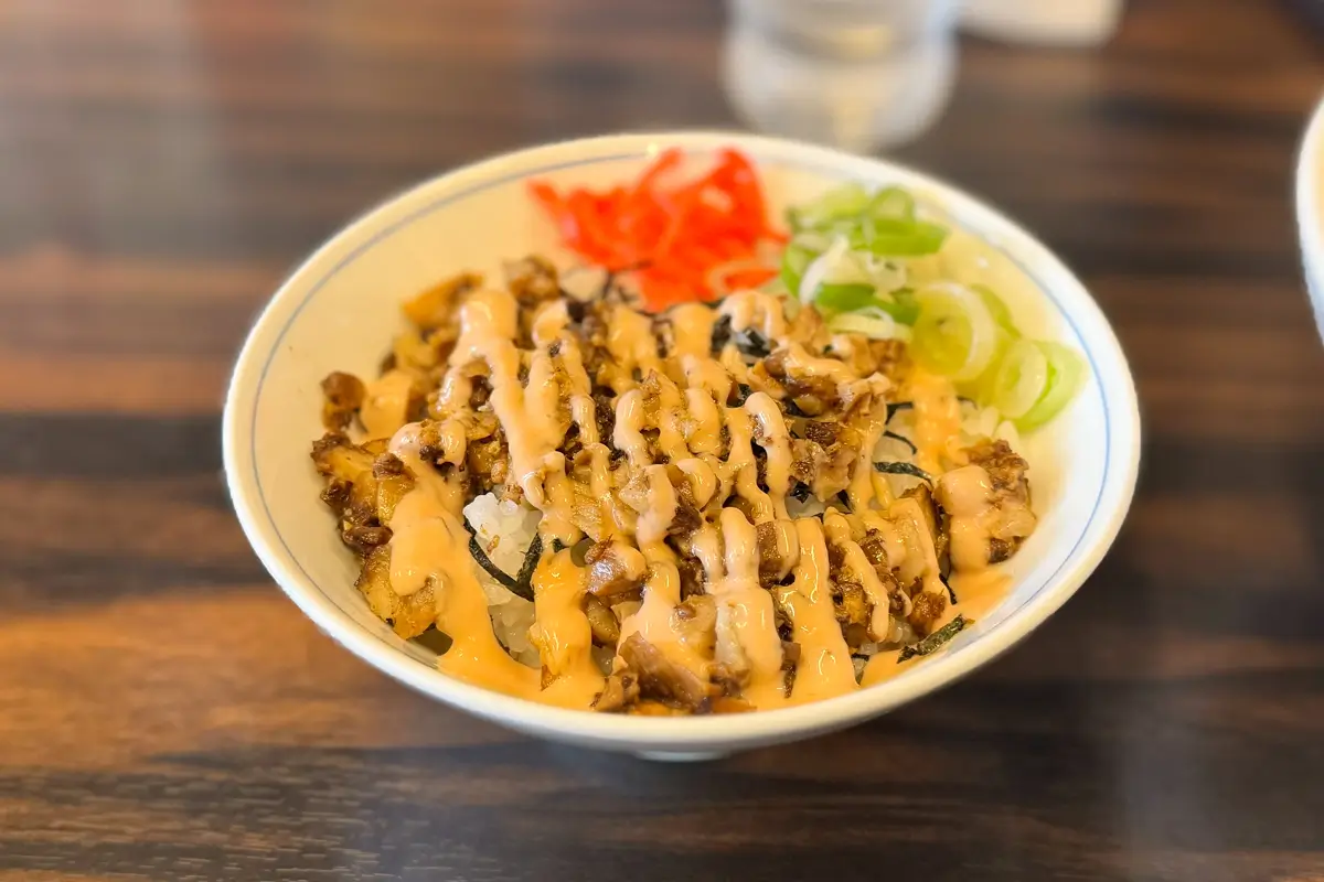 麺家いろは 射水本店 ミニ豚マヨ丼