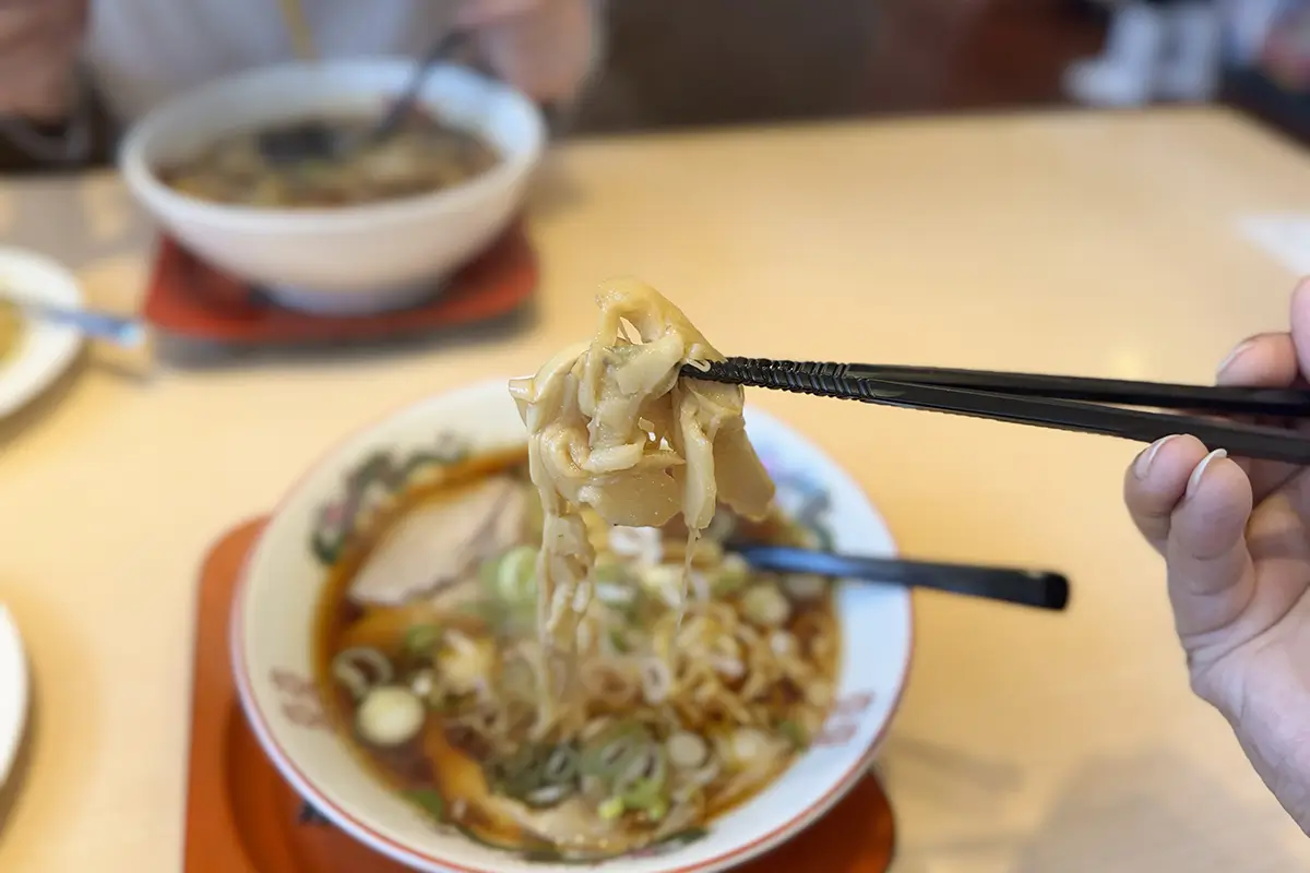 麺家やす 懐かしのあっさり醤油 中華そば メンマ