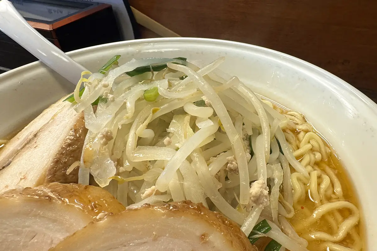 楓の花 みそ野菜チャーシューめん 野菜たっぷり