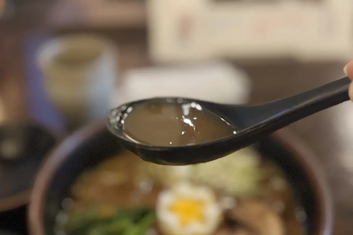 お食事処 庵 カレーうどん スープ
